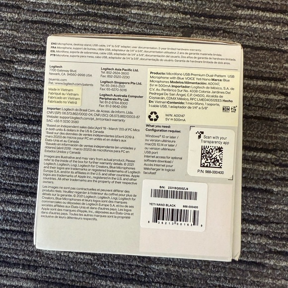 Logitech Yeti Nano USB Microphone - Black - Picture 6 of 6